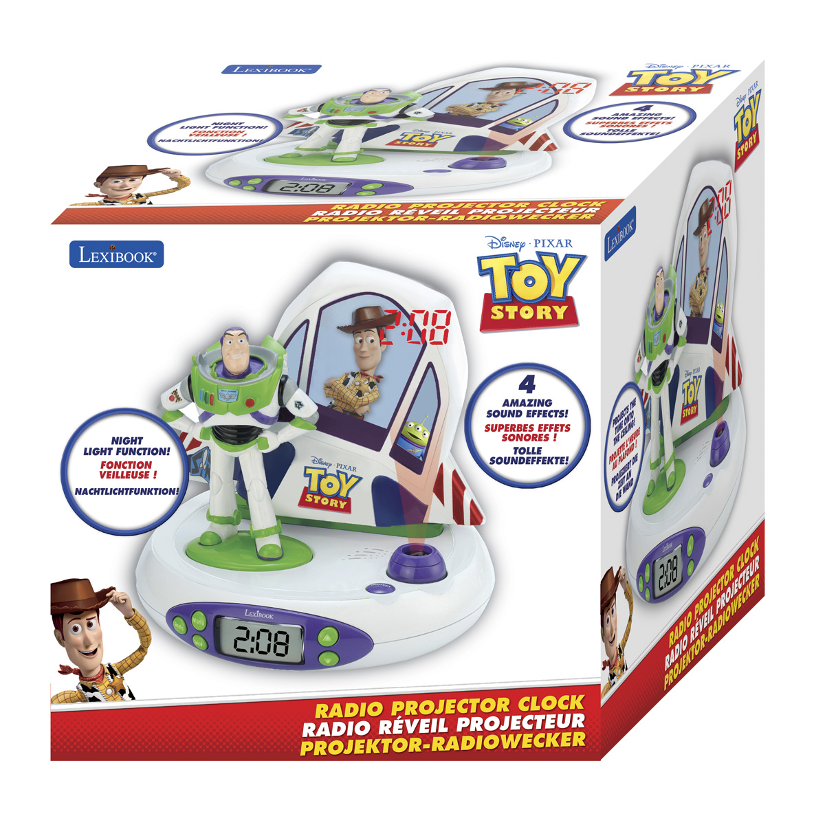 Toy Projektionswecker Story 3D LEXIBOOK Disney