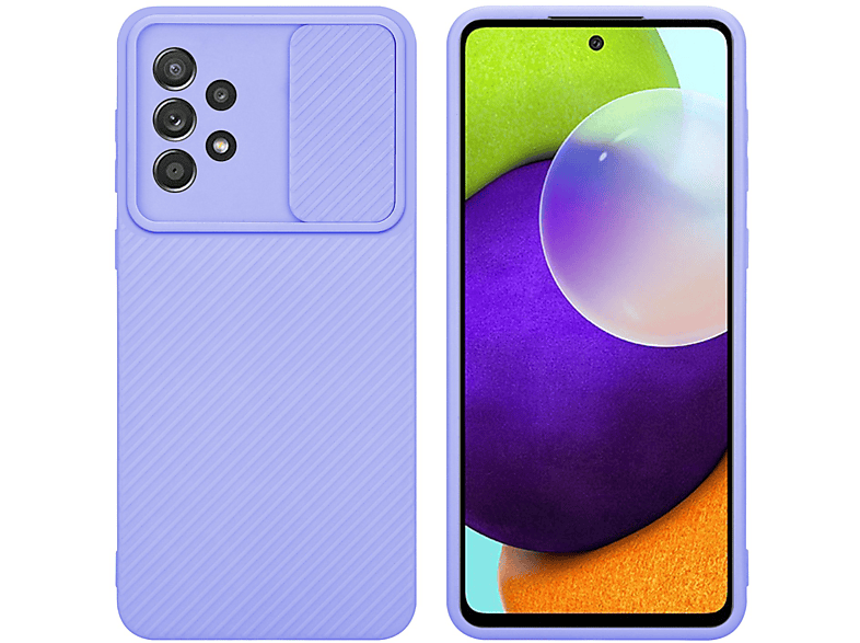 CADORABO Hülle mit Kameraschutz, Backcover, A52 Bonbon / 5G) Lila / A52s, Galaxy (4G Samsung