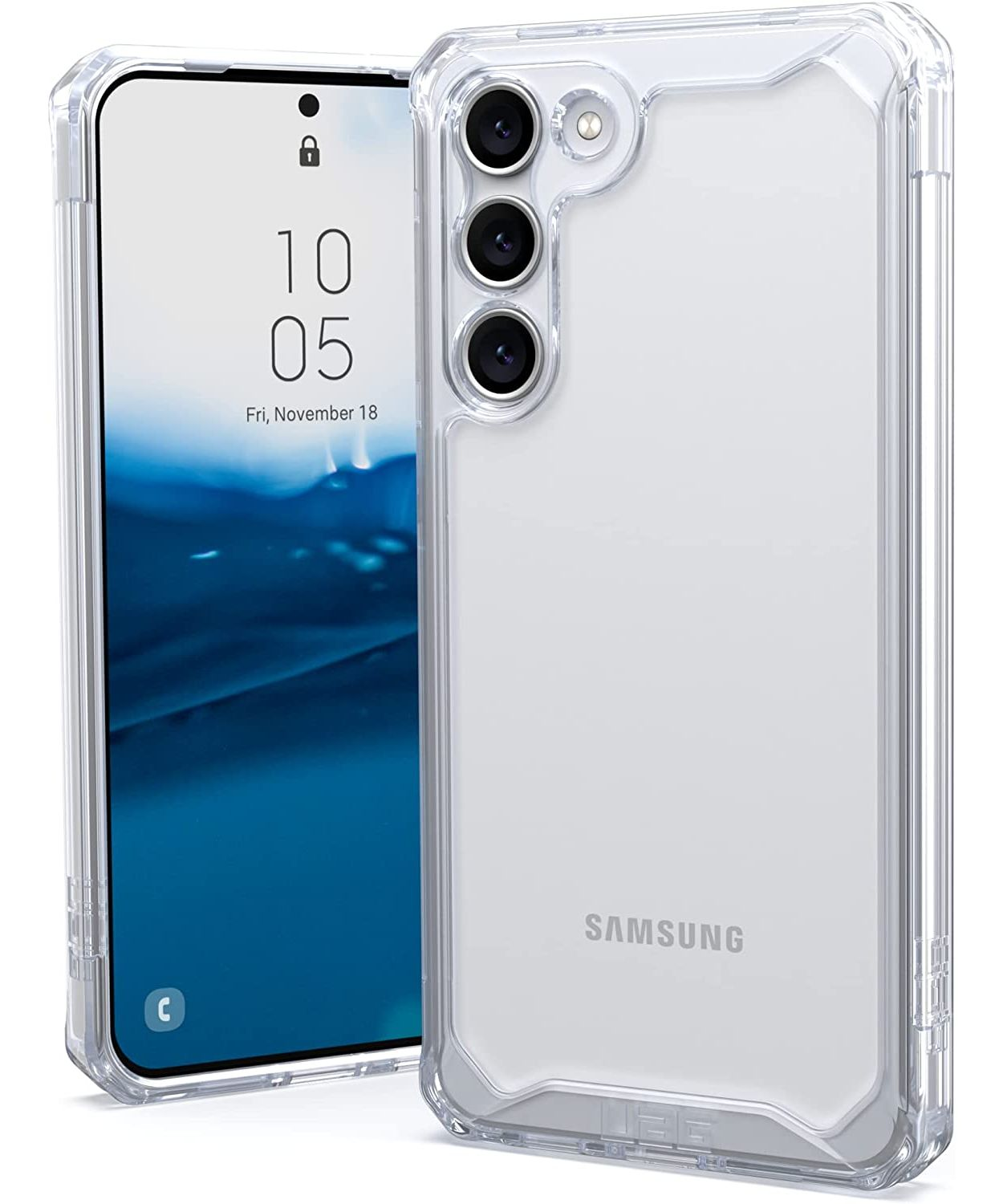 URBAN ARMOR GEAR Plyo, Backcover, Galaxy S23+ Samsung, (Plus) ice 5G, (transparent)