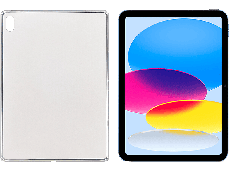 LOBWERK Hülle Schutzhülle Backcover für Apple Ipad 2022 10.9 Zoll TPU, Transparent