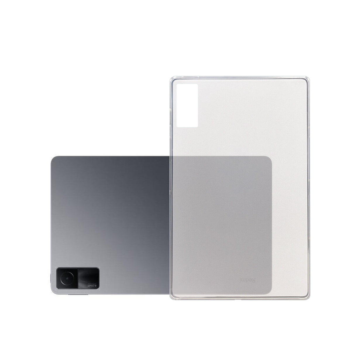 Tablet mit transparentem Cover.