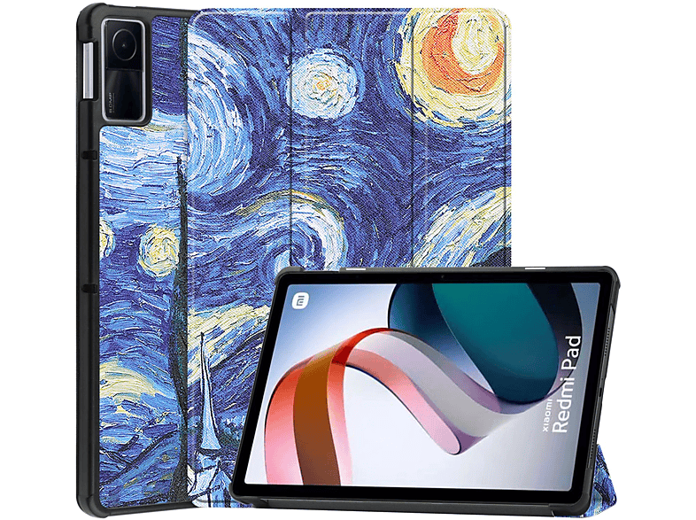 Redmi Xiaomi Hülle Bookcover Mehrfarbig Kunstleder, I83 für Pad 2022 Zoll Schutzhülle LOBWERK 10.61