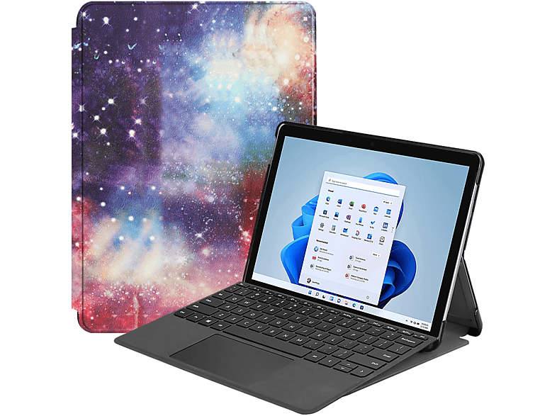 Microsoft für 13 Surface Mehrfarbig Zoll 8 Pro Bookcover Schutzhülle Kunstleder, Hülle LOBWERK