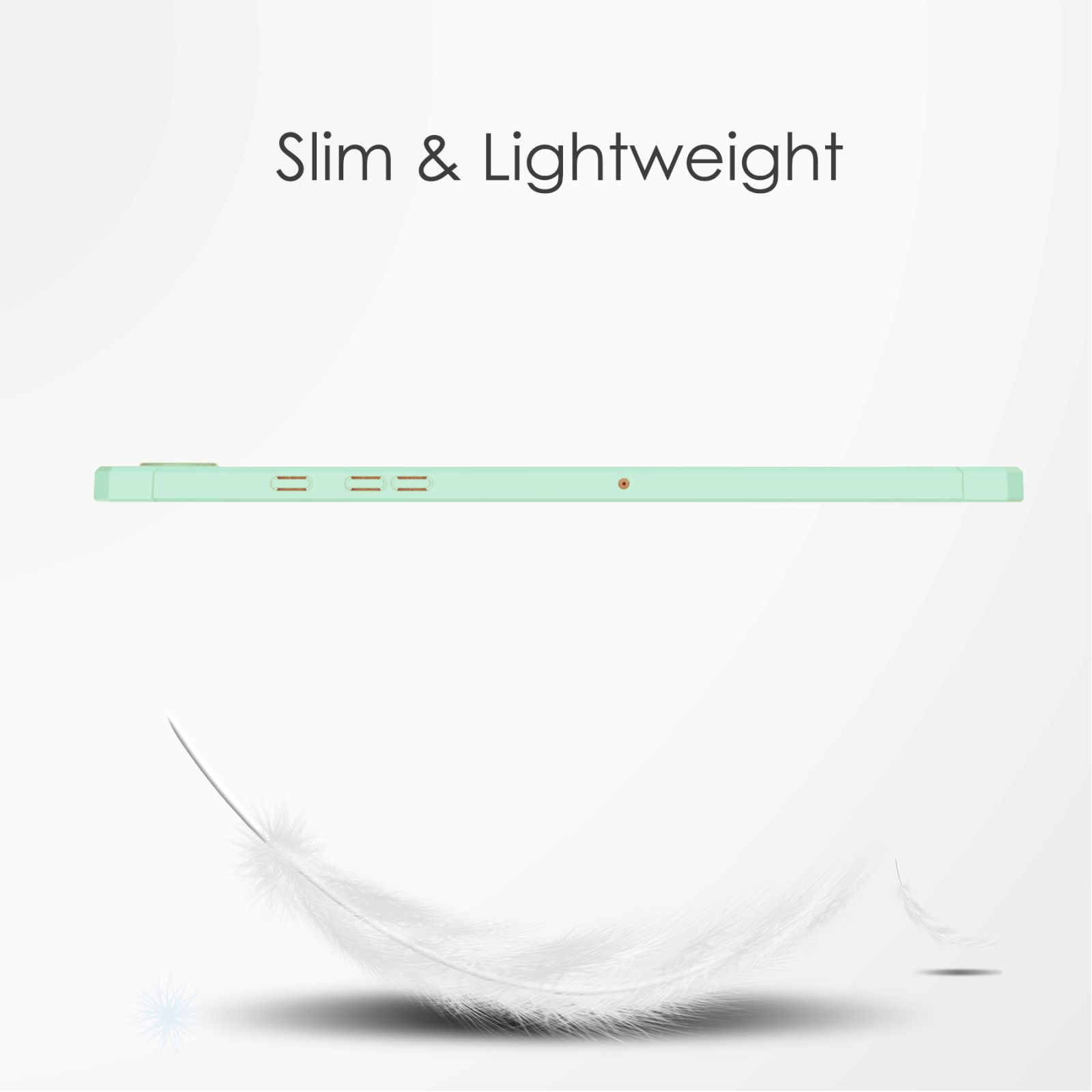 LOBWERK Hülle Schutzhülle Kunststoff, Grün X205 für Tab Galaxy A8 Bookcover Samsung SM-X200 2