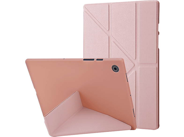 LOBWERK Hülle Schutzhülle Bookcover für Samsung Galaxy Tab A8 SM-X200 X205 Kunststoff, bronze