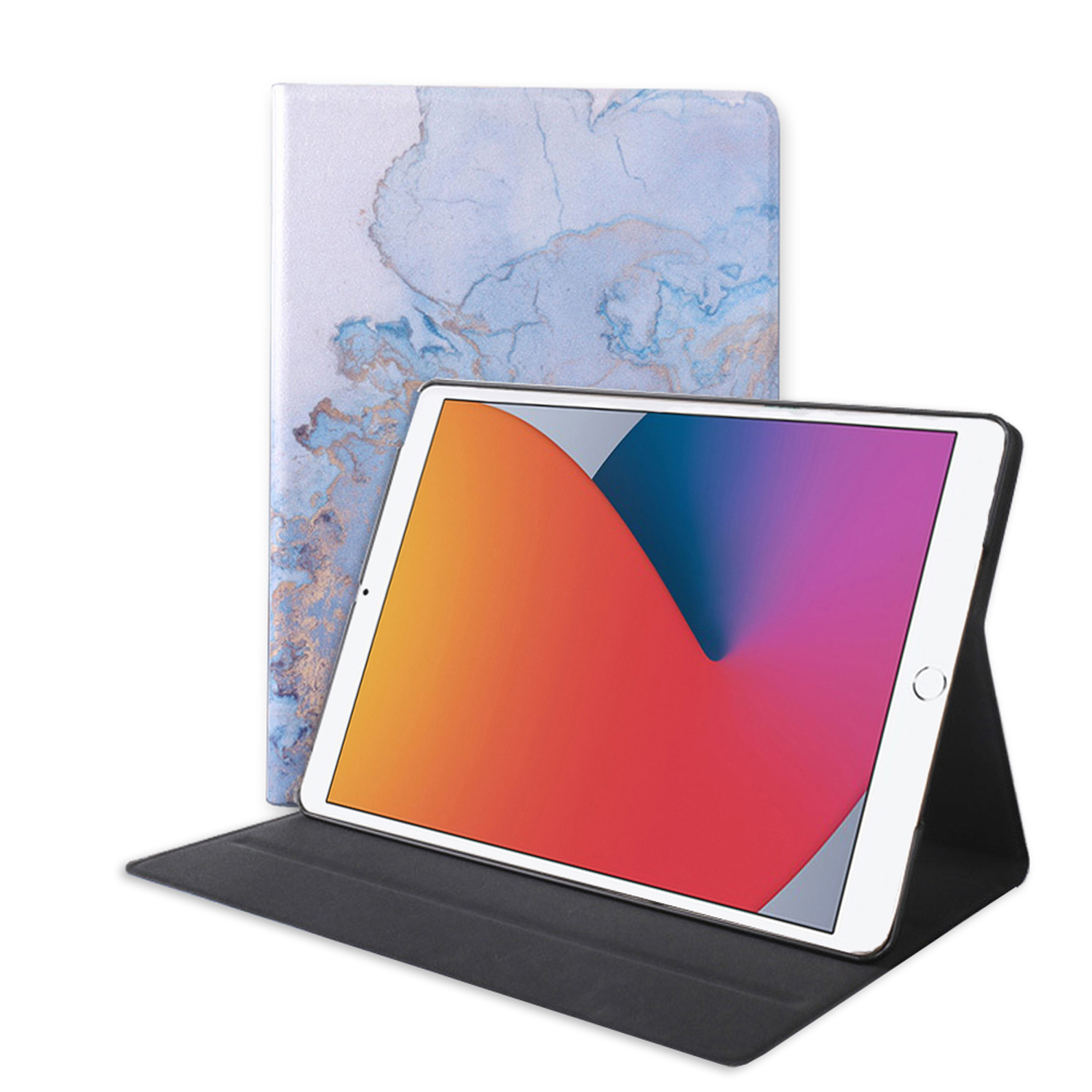 Bookcover Zoll 10.2 Kunststoff, Lila 2019/2020/2021 Schutzhülle iPad für LOBWERK Apple 10.2 Hülle
