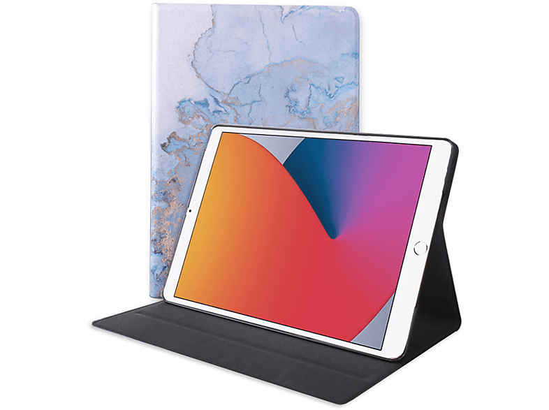 LOBWERK Hülle Schutzhülle Bookcover Kunststoff, 2019/2020/2021 10.2 10.2 Zoll Apple iPad Lila für