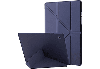 LOBWERK Hülle Schutzhülle Bookcover für Samsung Galaxy Tab A8 SM-X200 X205 Kunststoff, Blau
