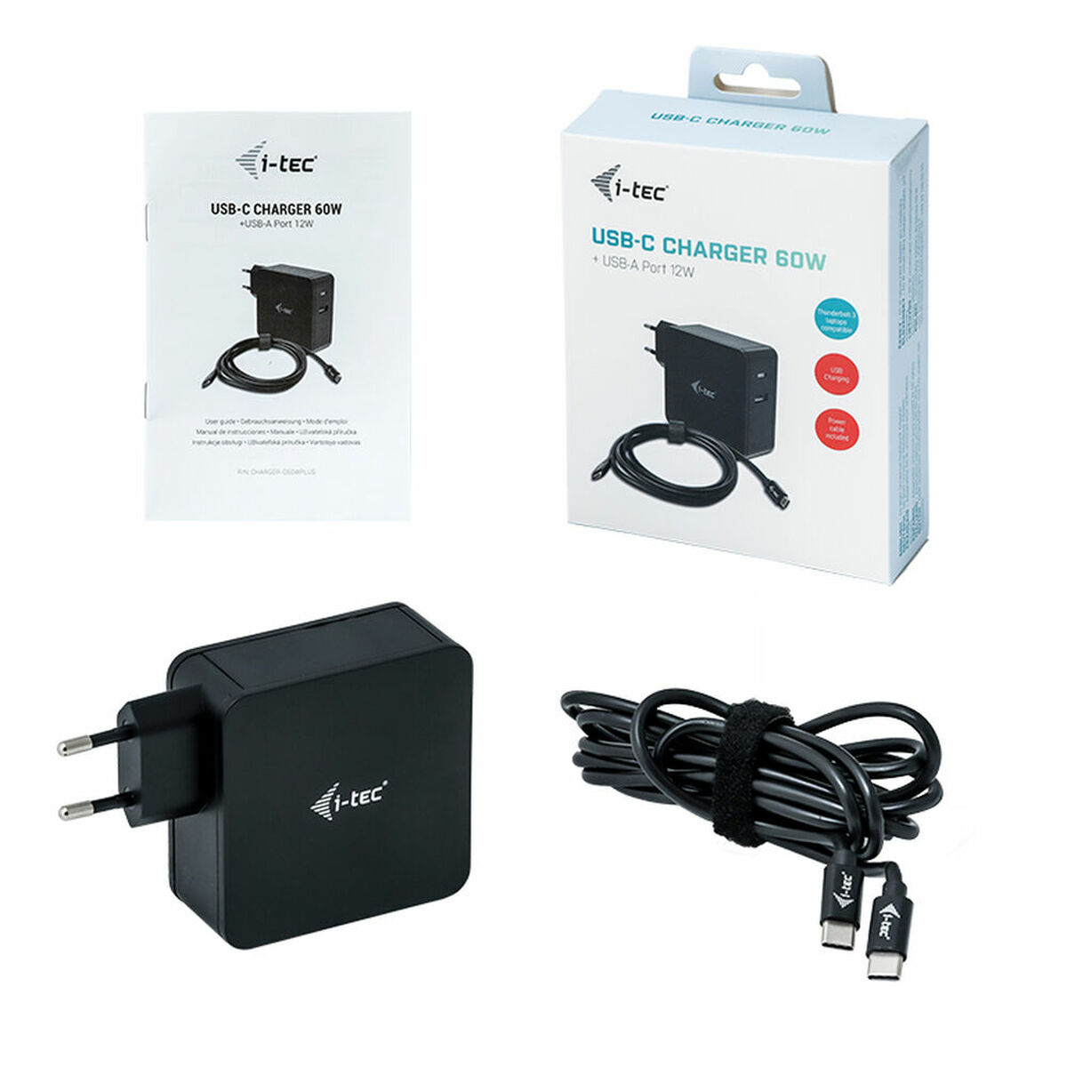 CHARGER-C60WPLUS Charger, I-TEC Schwarz