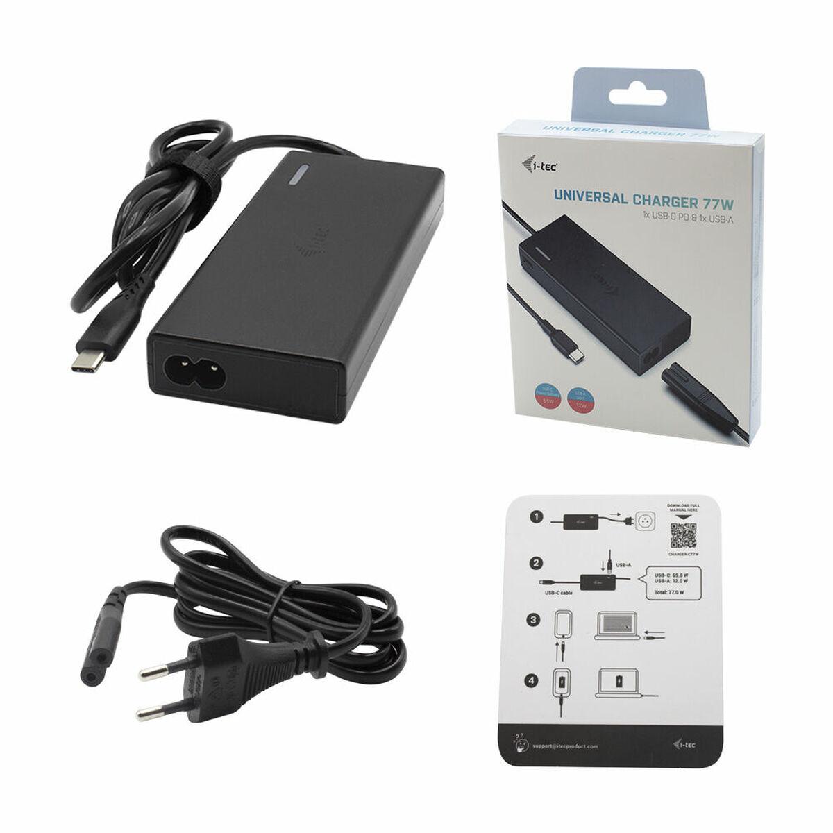 I-TEC CHARGER-C77W Charger, Schwarz