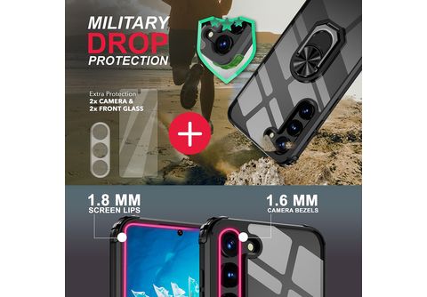 NALIA 2x Kamera Schutzglas Displayschutz(für Samsung Galaxy S24 Ultra)