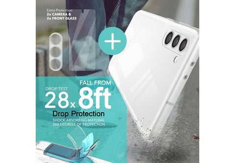 NALIA Klare Silikonhülle kompatibel mit Samsung Galaxy S24 Ultra