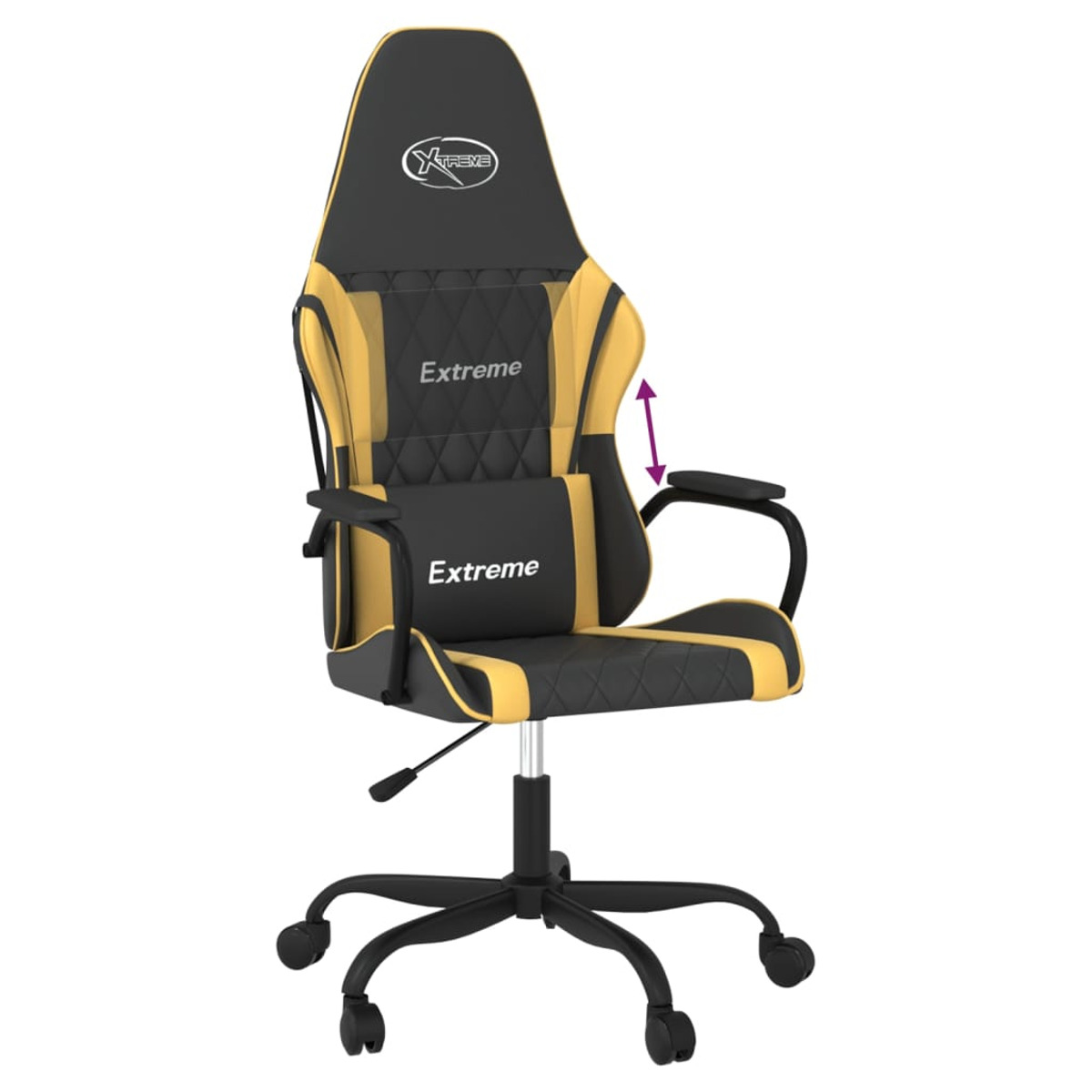 Stuhl, VIDAXL 3143777 Gaming Schwarz