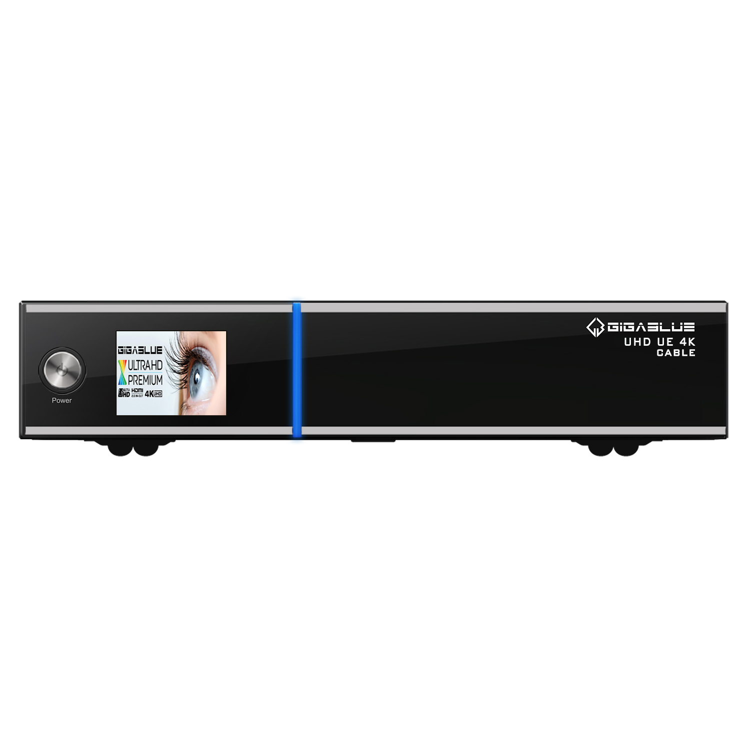 500GB UHD Tuner, UE HDD Twin FBC GIGABLUE 4K Schwarz) 2xDVB-S2X (PVR-Funktion=optional, Sat-Receiver