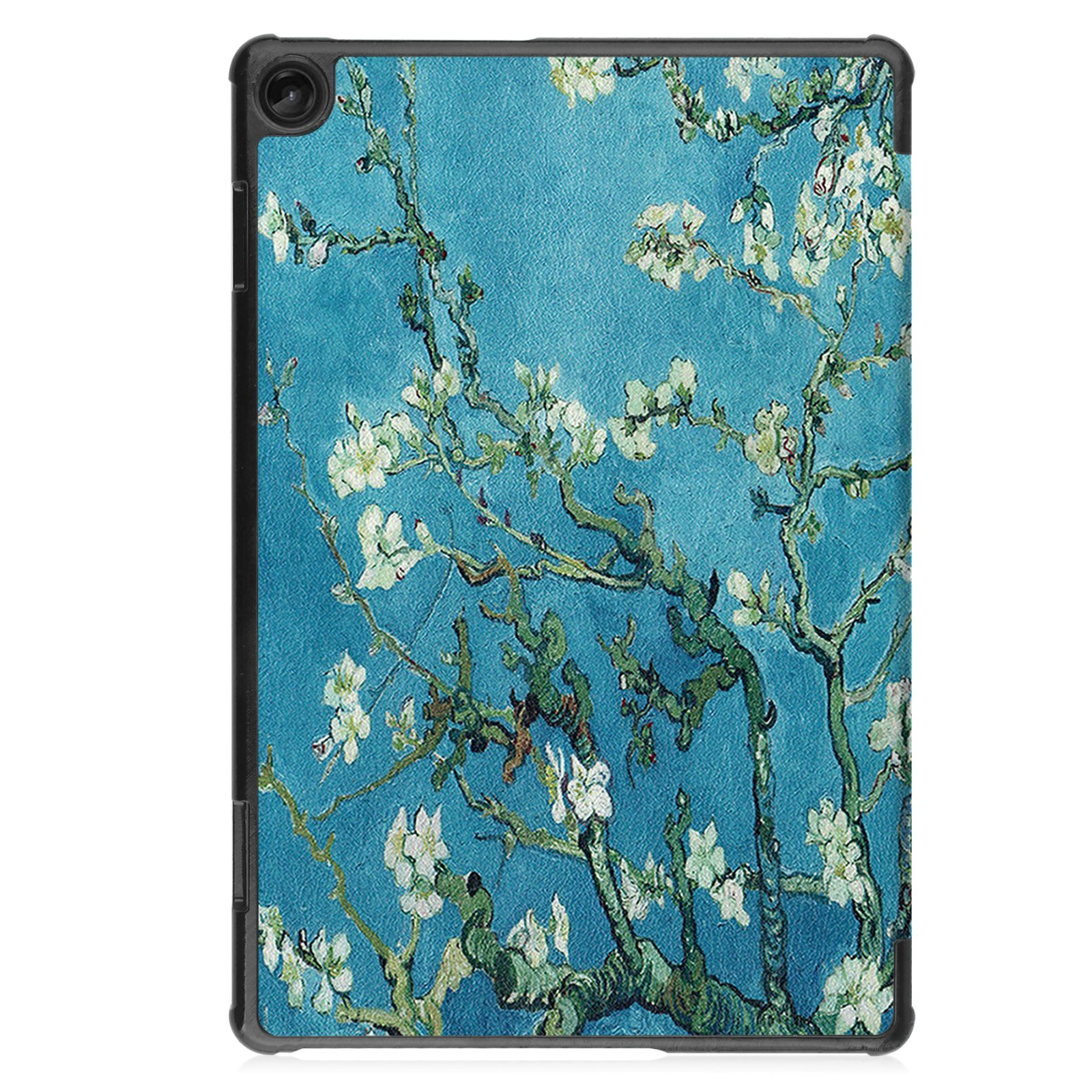 Tablet-Hülle mit Blumendruck, Van-Gogh-Stil.
