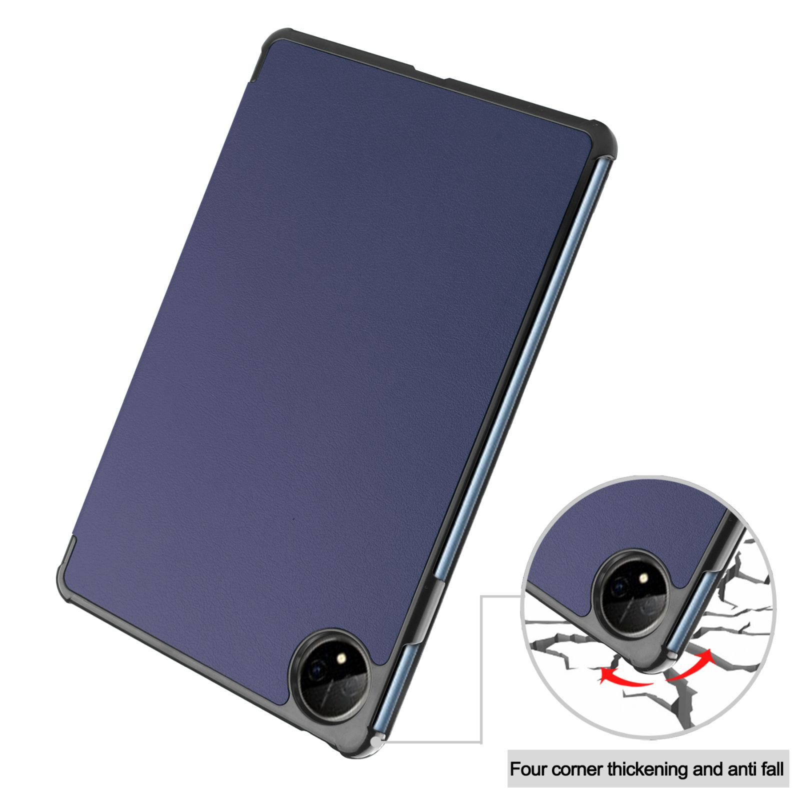 LOBWERK Hülle Schutzhülle Blau Kunstleder, Pro Bookcover Huawei 11 2022 MatePad für
