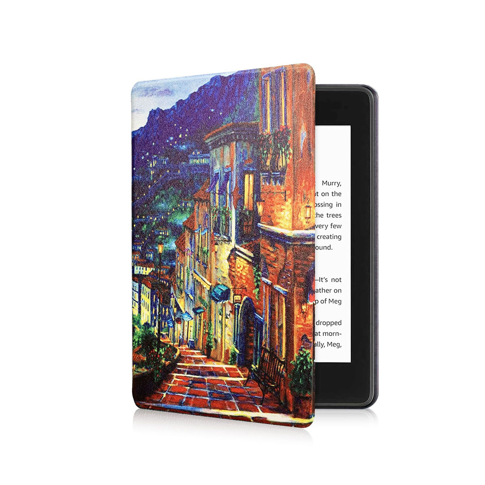 2021 11. Zoll Kindle Schutzhülle Bookcover für Kunstleder, 6.8 LOBWERK Amazon Mehrfarbig Generation Paperwhite Hülle