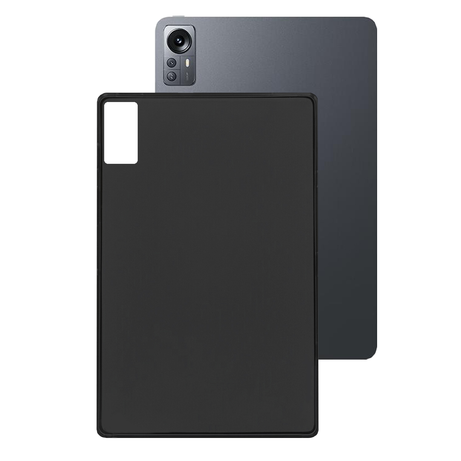LOBWERK Hülle Schutzhülle Backcover 12.4 Schwarz Xiaomi TPU, Zoll 5 Pro für Pad