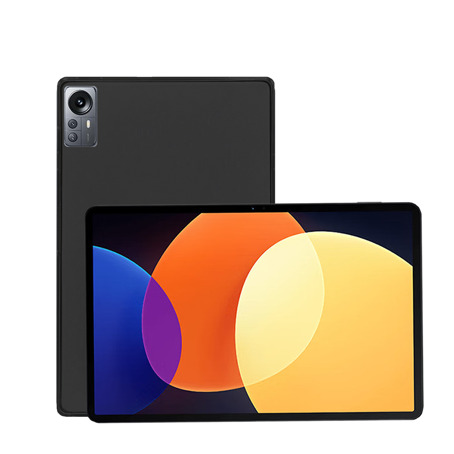 LOBWERK Hülle Schutzhülle Backcover für Zoll 5 Pro TPU, Schwarz Pad Xiaomi 12.4