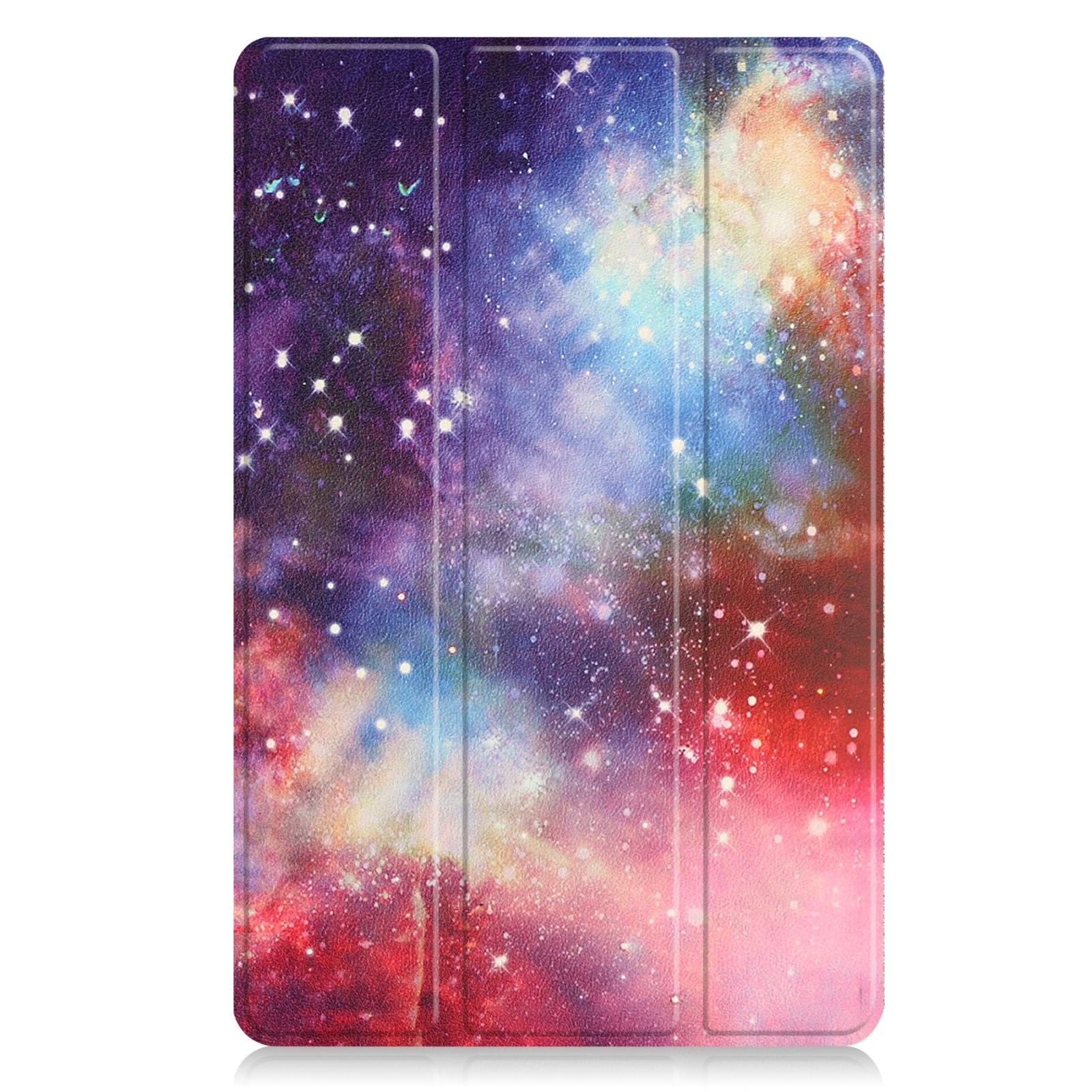 Tablethülle mit Galaxiemuster.