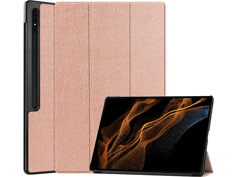 SM-906 bronze Bookcover für Samsung LOBWERK Ultra 14.6 Tab Zoll Kunstleder, Hülle SM-X900 Schutzhülle S8