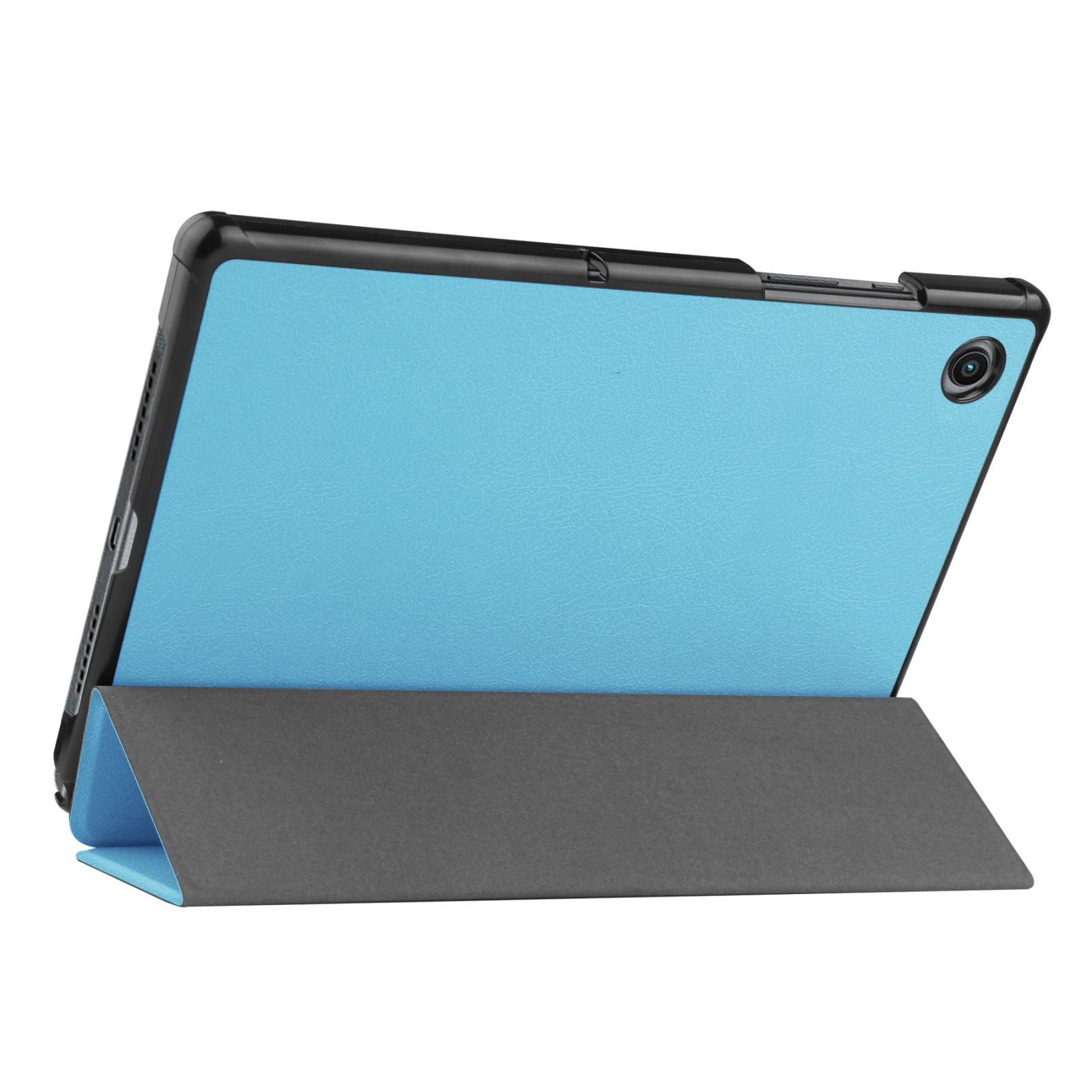A8 SM-X200 Tab X205 10.5 für 2in1 Schutzglas) Hellblau (Schutzhülle Kunstleder, + Case Zoll Set Bookcover LOBWERK Samsung Galaxy