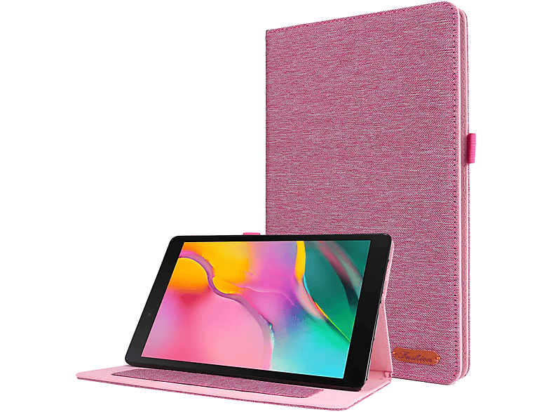 LOBWERK Hülle Schutzhülle Bookcover für Samsung Galaxy A7 Lite SM-T220 SM-T225 8.7 Zoll Kunststoff, Pink