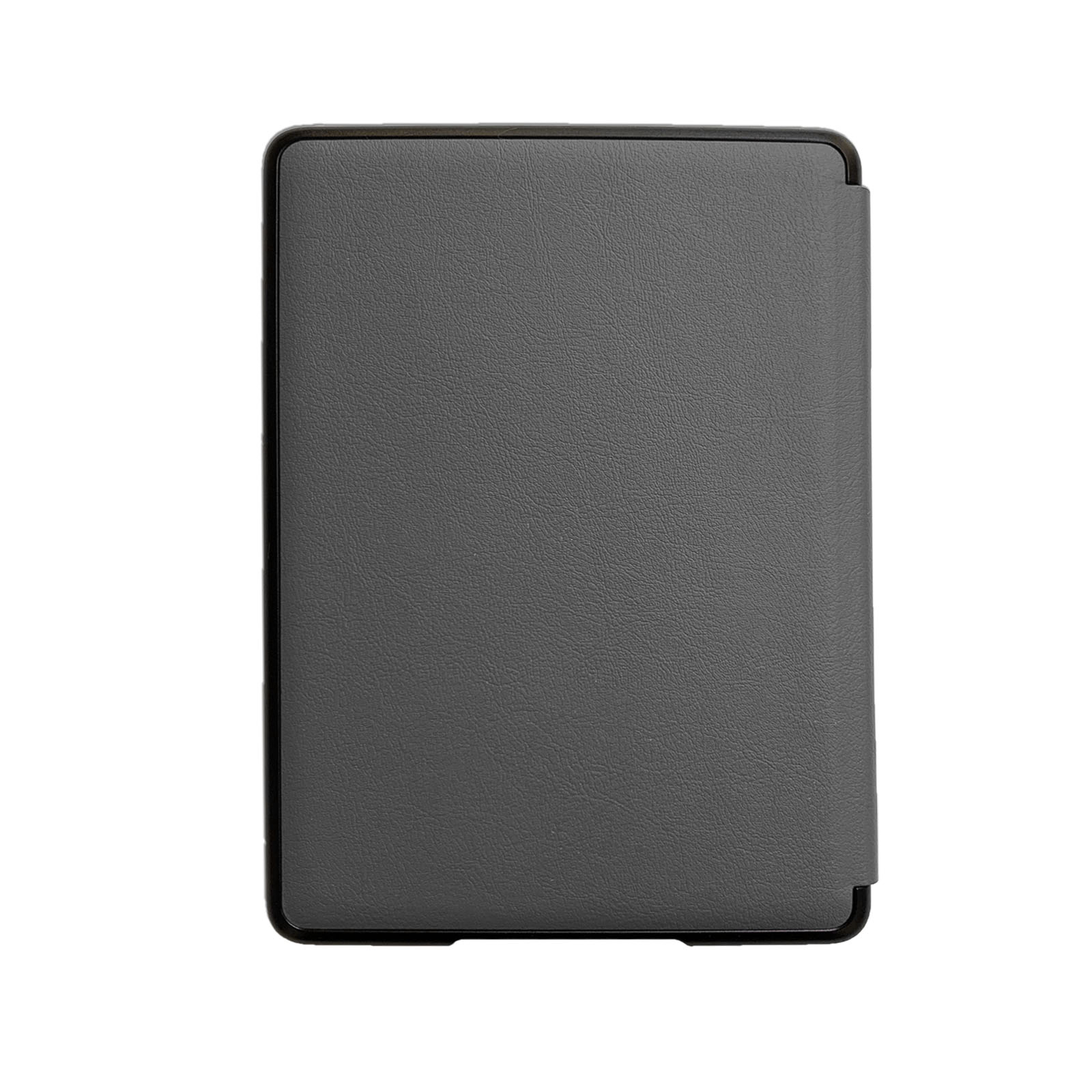 Graue Tablet-Hülle mit schwarzen Rändern.