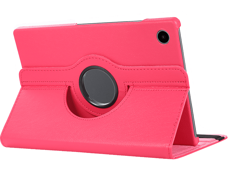 LOBWERK Hülle Schutzhülle Bookcover für Samsung Galaxy Tab A8 SM-X200 X205 Kunstleder, Pink