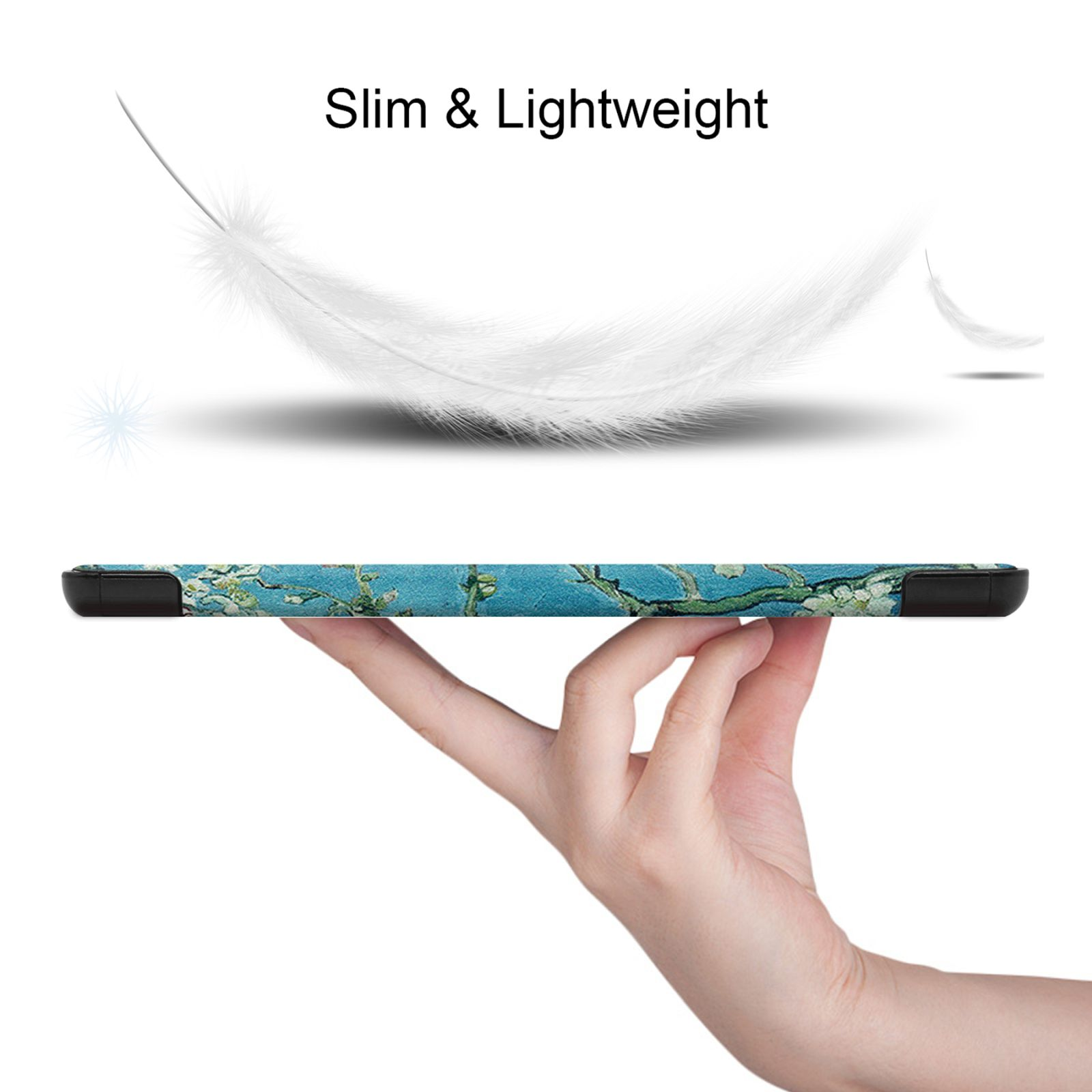 SM-T220 Lite 8.7 Galaxy Hülle für Samsung A7 LOBWERK Schutzhülle Mehrfarbig Kunstleder, Zoll SM-T225 Bookcover