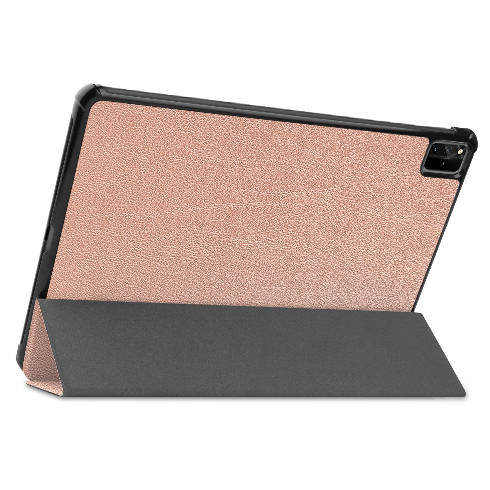 MatePad 2021 Hülle Bookcover Pink Kunstleder, Huawei Schutzhülle 12.6 LOBWERK für Pro