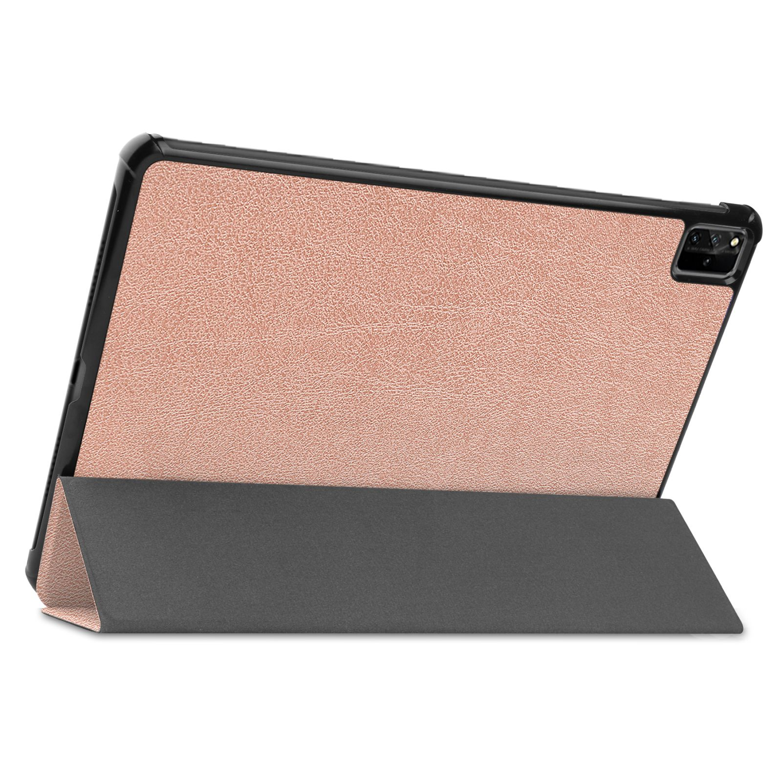 Tablet in rosa Hülle. Die Hülle ist geöffnet, das Tablet sichtbar.