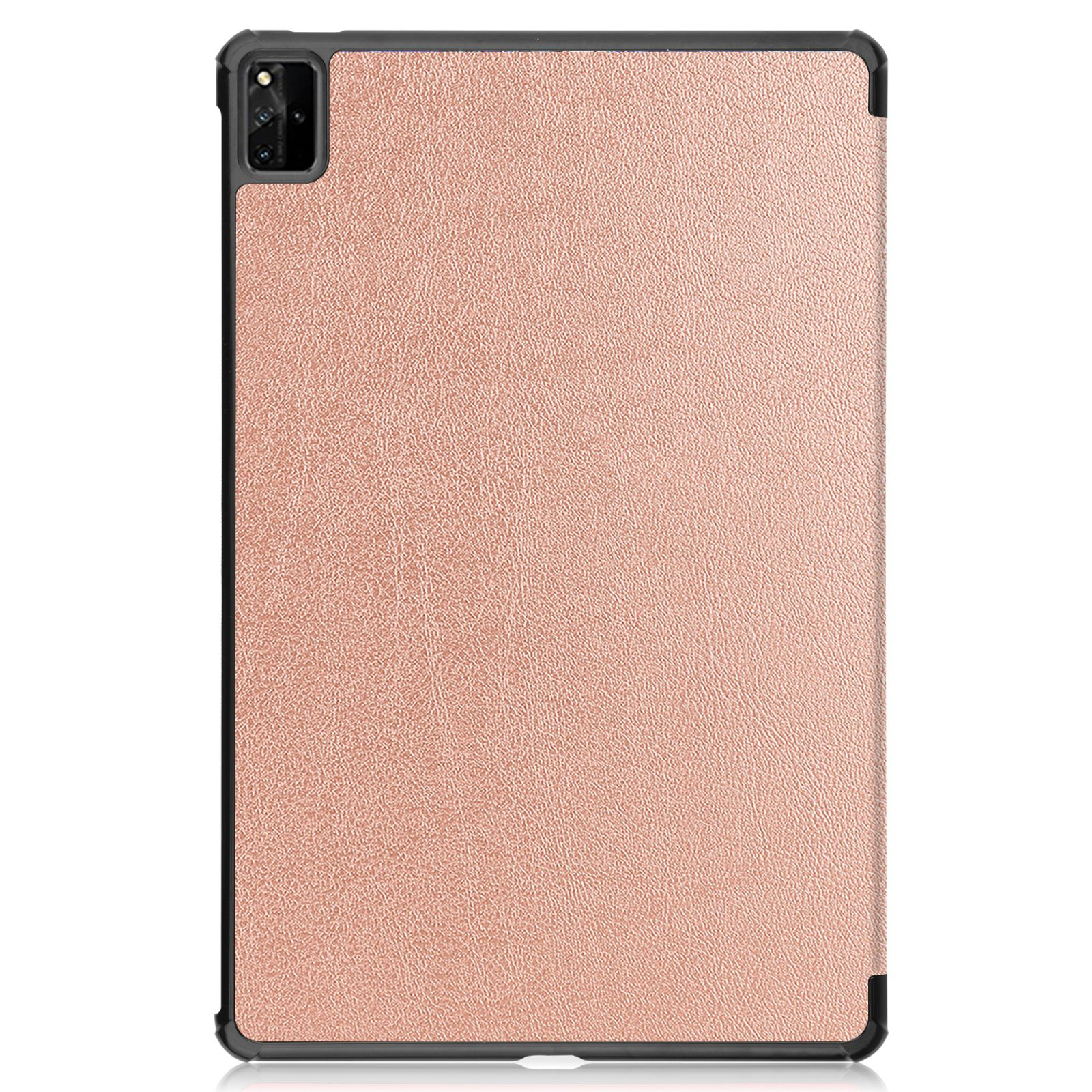 LOBWERK Hülle Schutzhülle Bookcover für 2021 Kunstleder, Pink Huawei Pro 12.6 MatePad