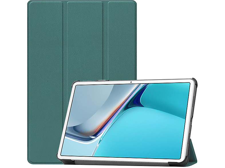 LOBWERK Hülle Schutzhülle Bookcover für Huawei MatePad 11 2021 11 Zoll Kunstleder, Grün