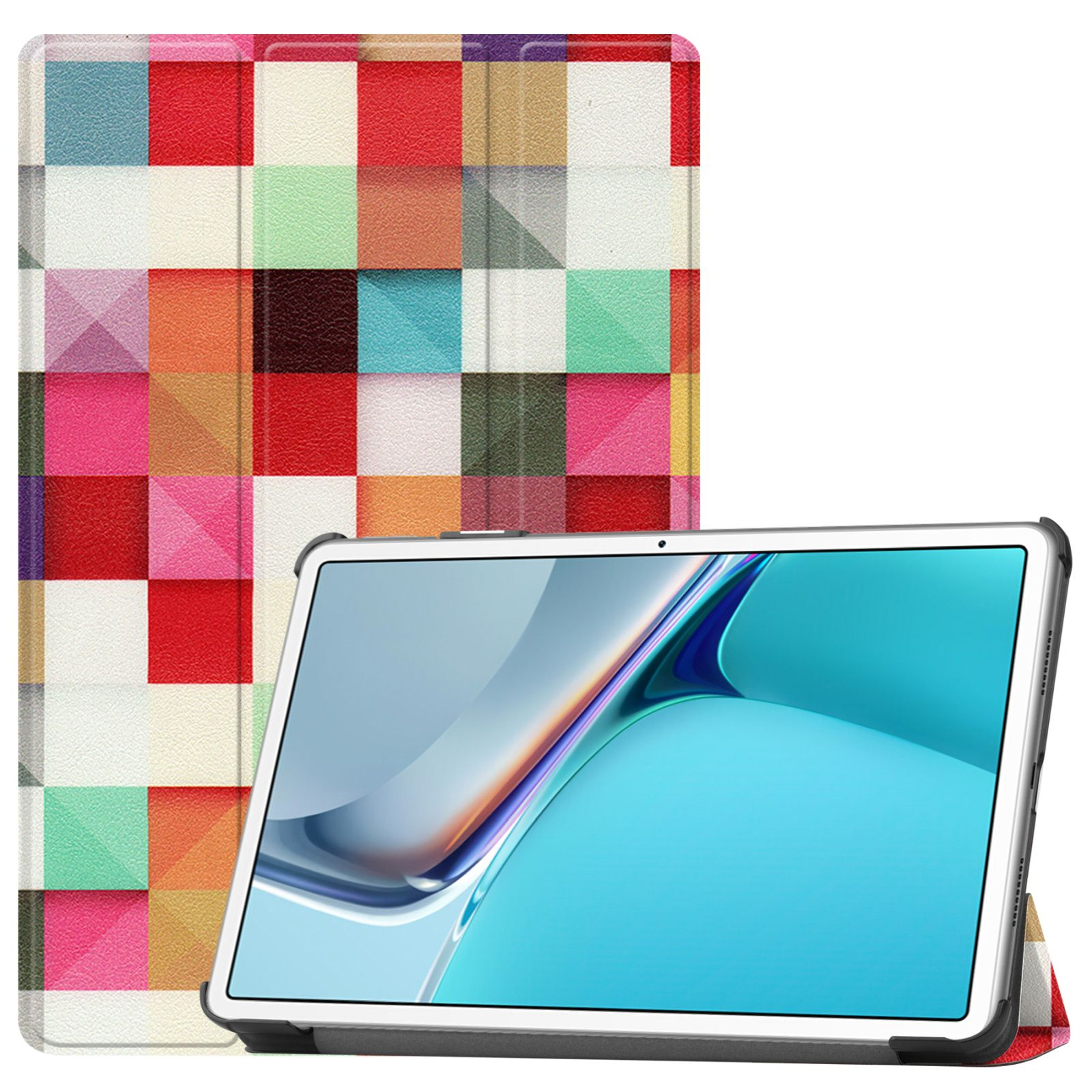 Mehrfarbig Huawei für Zoll Schutzhülle 11 LOBWERK 2021 Hülle 11 Kunstleder, MatePad Bookcover