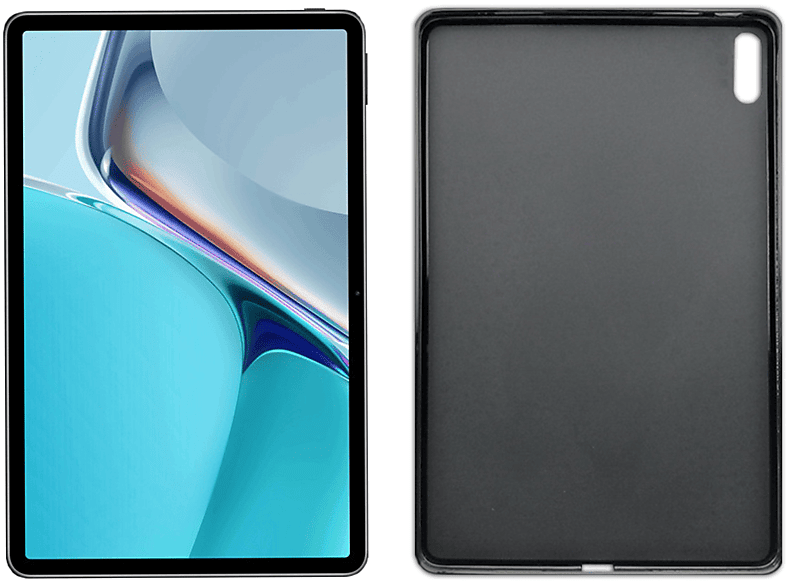 LOBWERK Hülle Schutzhülle Backcover für Schwarz MatePad 11 Zoll TPU, 2021 Huawei 11