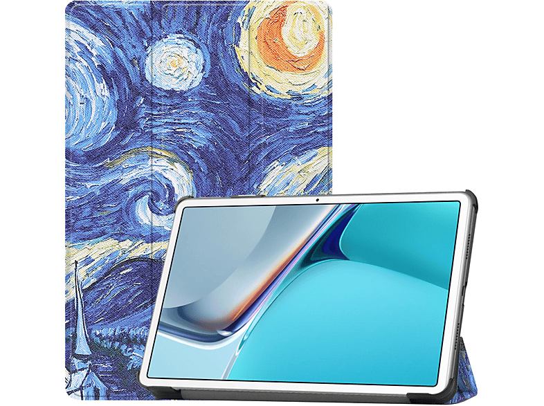 LOBWERK Hülle Schutzhülle Bookcover für Huawei MatePad 11 2021 11 Zoll Kunstleder, Mehrfarbig