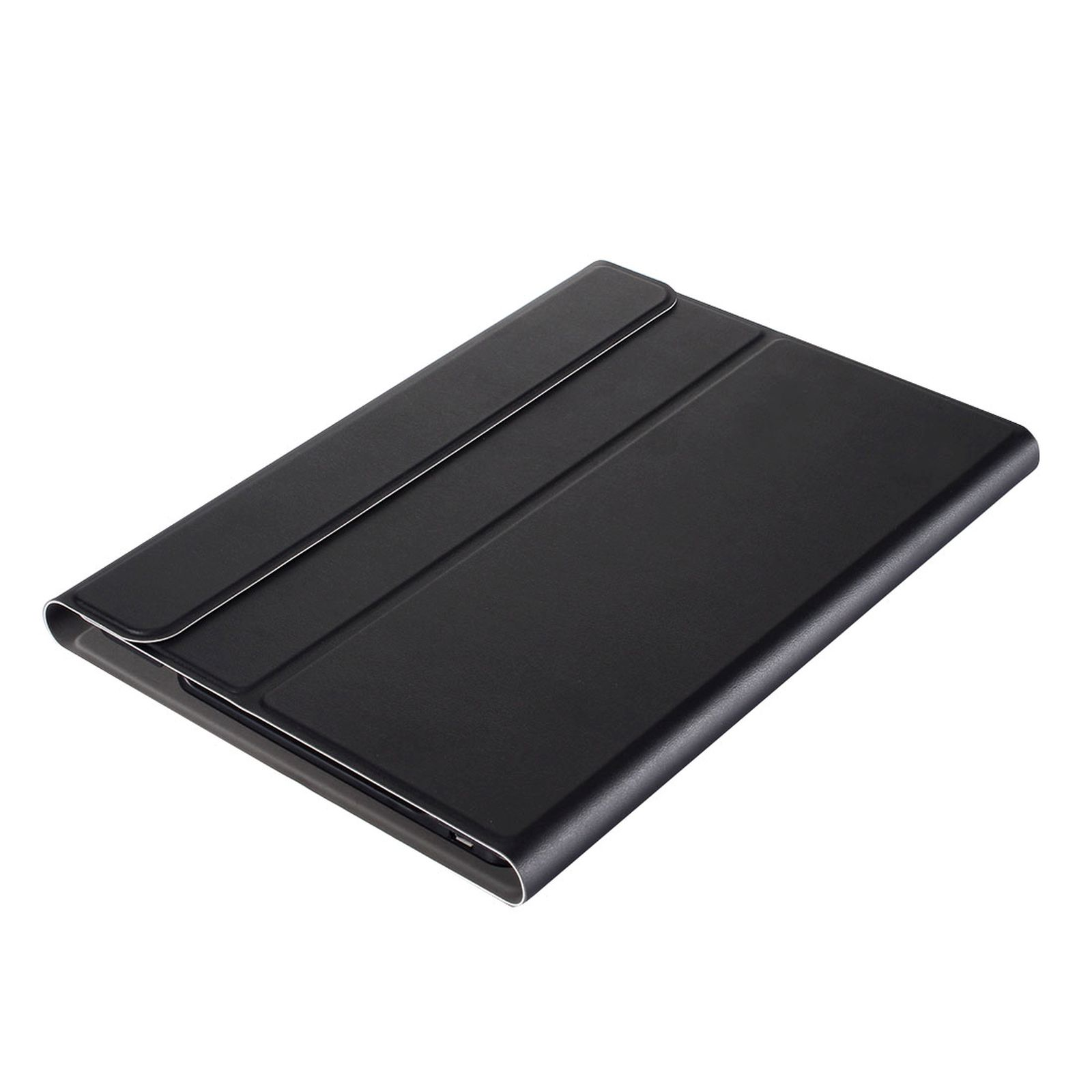 (Bluetooth Tastatur 2in1 SM-T870/T875/X700 S7 LOBWERK Cover) Tab Samsung 2 Bookcover Schwarz Schutzhülle + für Set Kunststoff,
