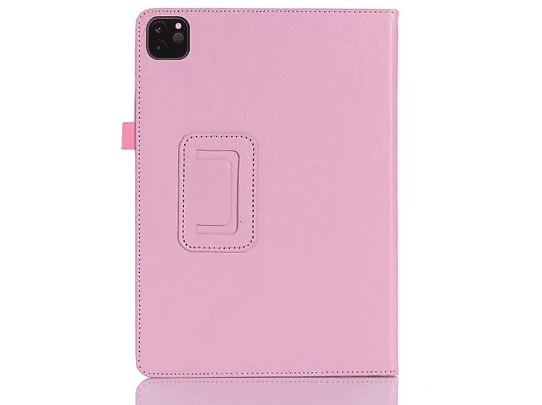 LOBWERK Hülle Schutzhülle Bookcover 12.9 Pro Apple Kunstleder, Rosa 2020 iPad für
