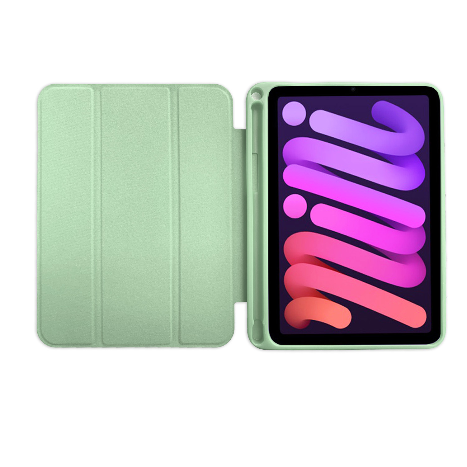 8.3 2021 Mini 6 Apple Bookcover iPad Schutzhülle Zoll Grün LOBWERK Hülle Generation Kunststoff, für 6.