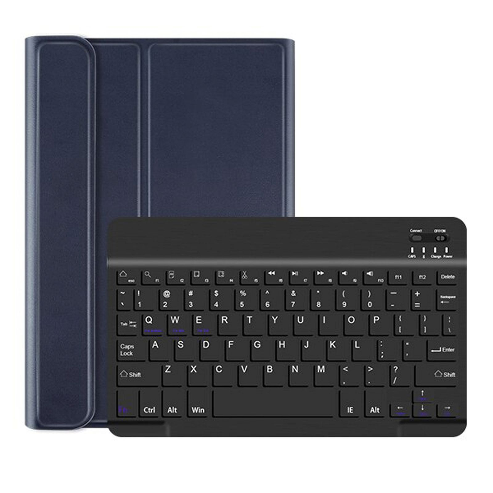 LOBWERK Schutzhülle Set 2in1 (Bluetooth Tab SM-T590 für Zoll 10.5 SM-T595 Tastatur Kunststoff, Cover) Galaxy + A Bookcover Samsung Blau