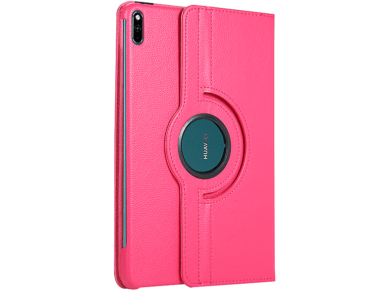 LOBWERK Hülle Pro Huawei MRR-W29 Schutzhülle Bookcover Kunstleder, 2021 MatePad für Pink