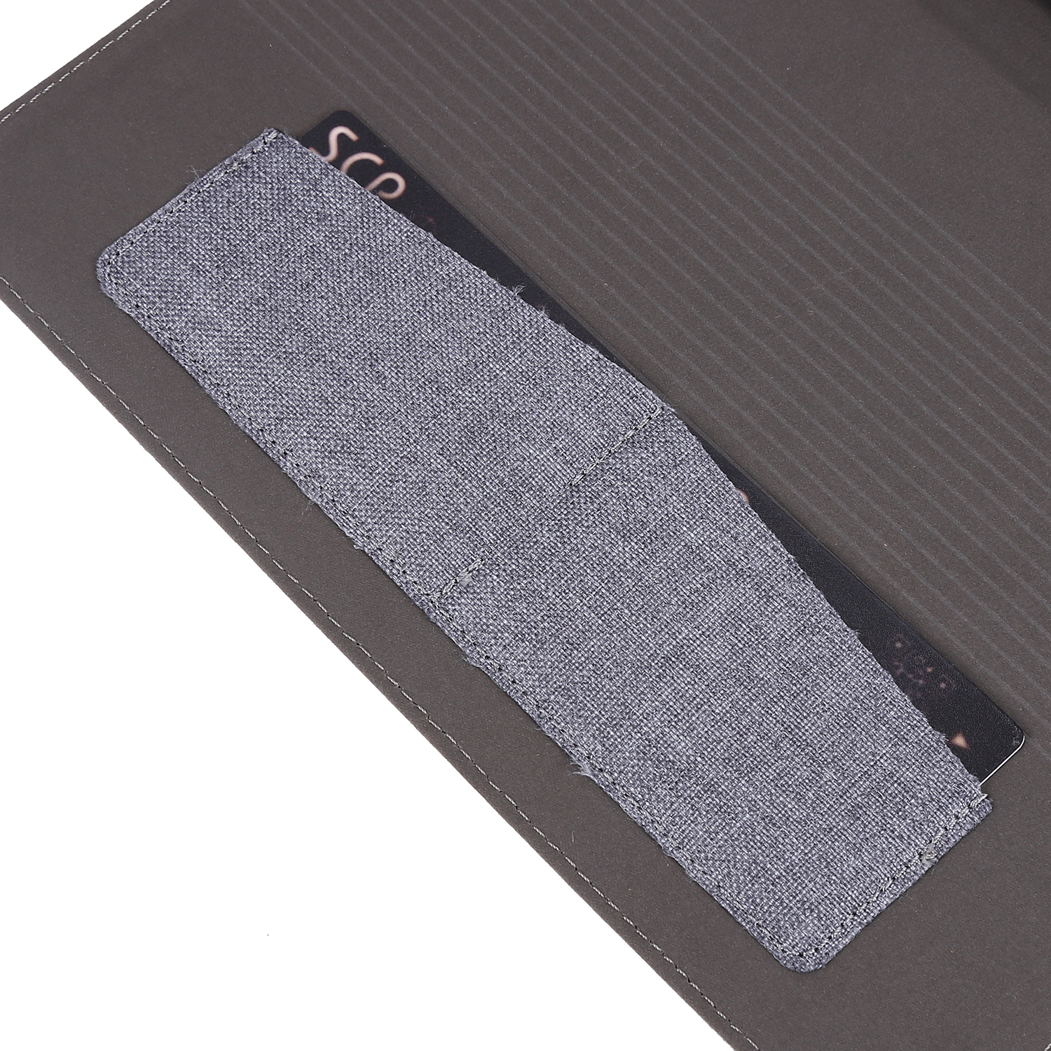 LOBWERK Hülle Schutzhülle Bookcover für S7 Tab Grau SM-T870/T875/X700 Samsung Galaxy Kunststoff