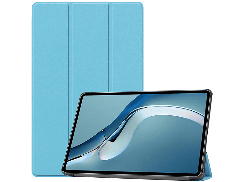 Huawei Kunstleder, Bookcover LOBWERK Hülle Pro MatePad Schutzhülle 2021 Hellblau 12.6 für