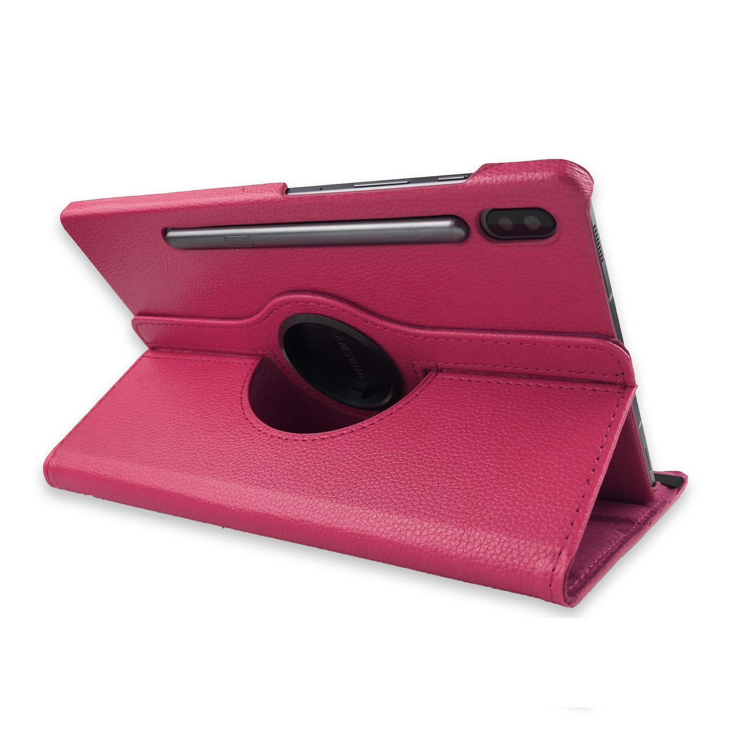 Samsung Plus S7 Tab S S7+ X800 FE Hülle SM-T730 Schutzhülle T975 Tab für Pink Bookcover LOBWERK Kunstleder, T970
