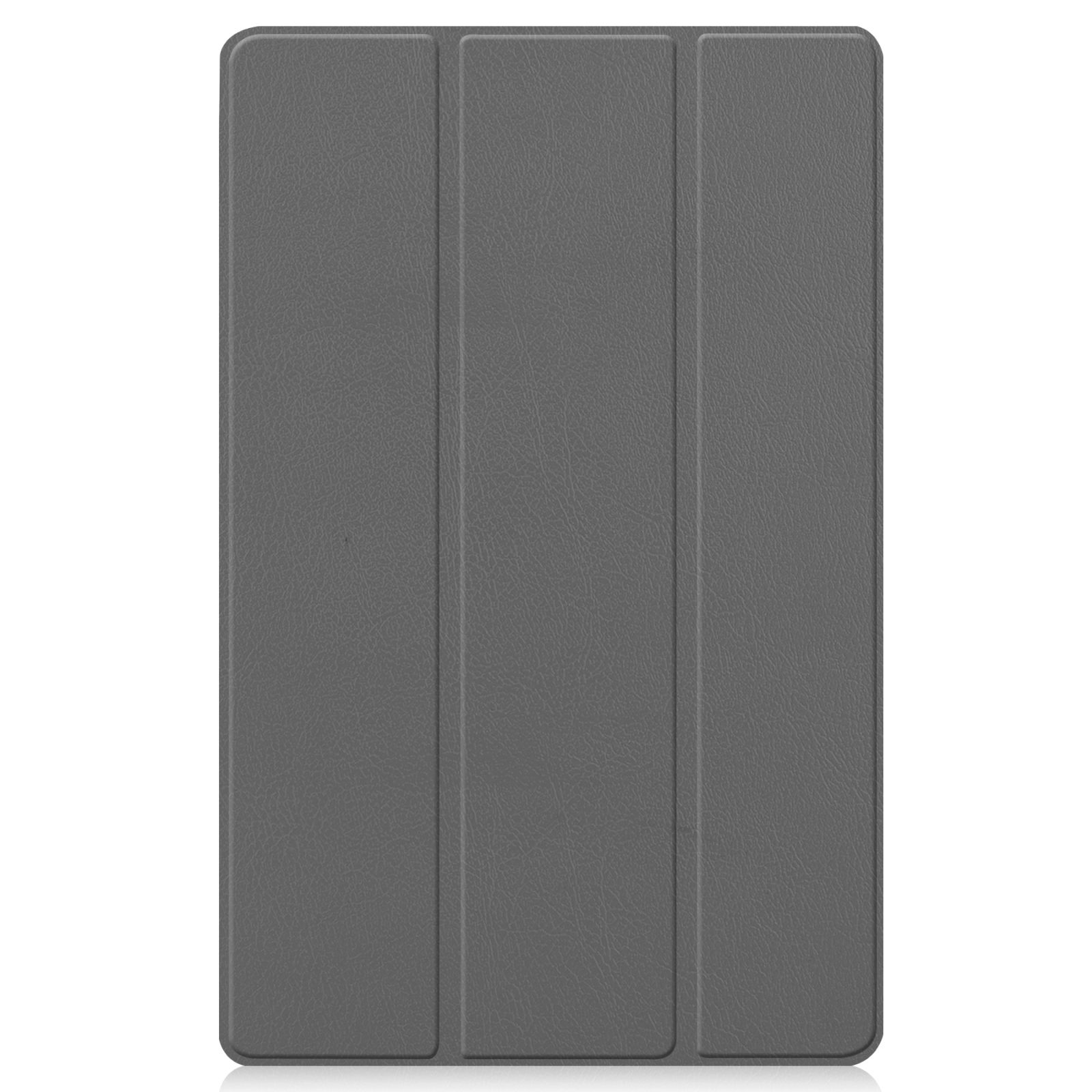 Graue Tablet-Hülle, geschlossen, mit strukturierter Oberfläche.