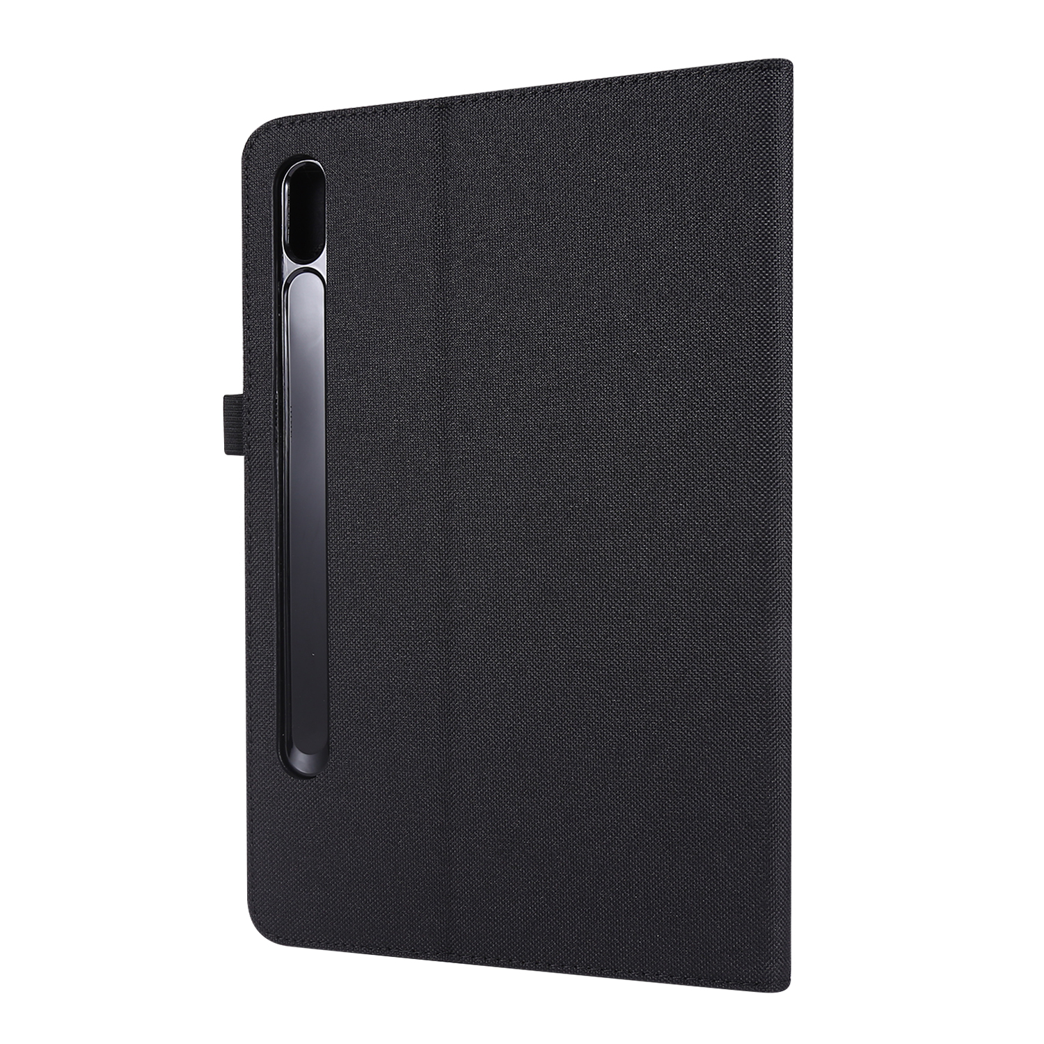 LOBWERK Hülle Schutzhülle Bookcover für S7 Schwarz Tab Samsung Galaxy Kunststoff, SM-T870/T875/X700