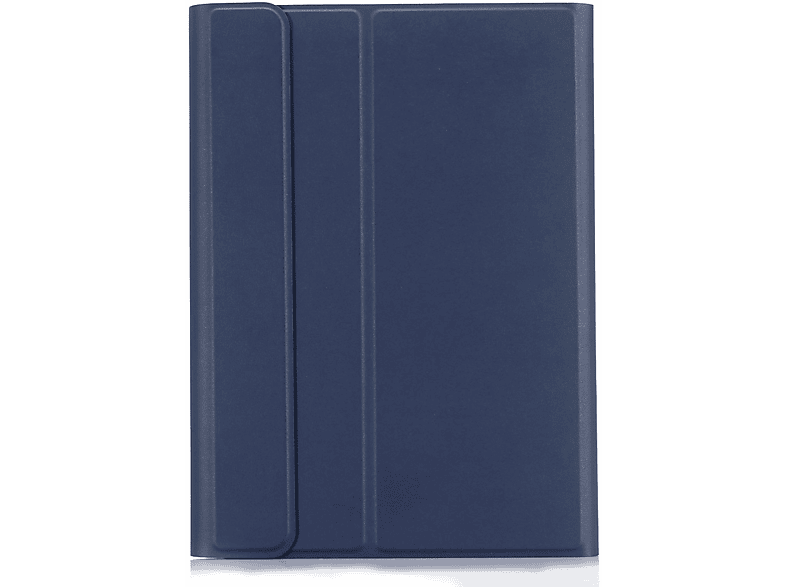 LOBWERK 2in1 Bluetooth Tastatur und Cover Schutzhülle Bookcover für Samsung Tab S7 SM-T870/T875/X700 Kunststoff, Blau