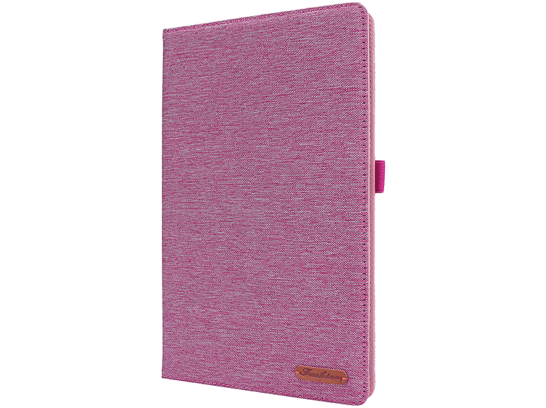 LOBWERK Hülle Schutzhülle Bookcover für Lenovo Tab M10 2nd 2020 TB-X306F TB-306X 10.1 Kunststoff, Pink