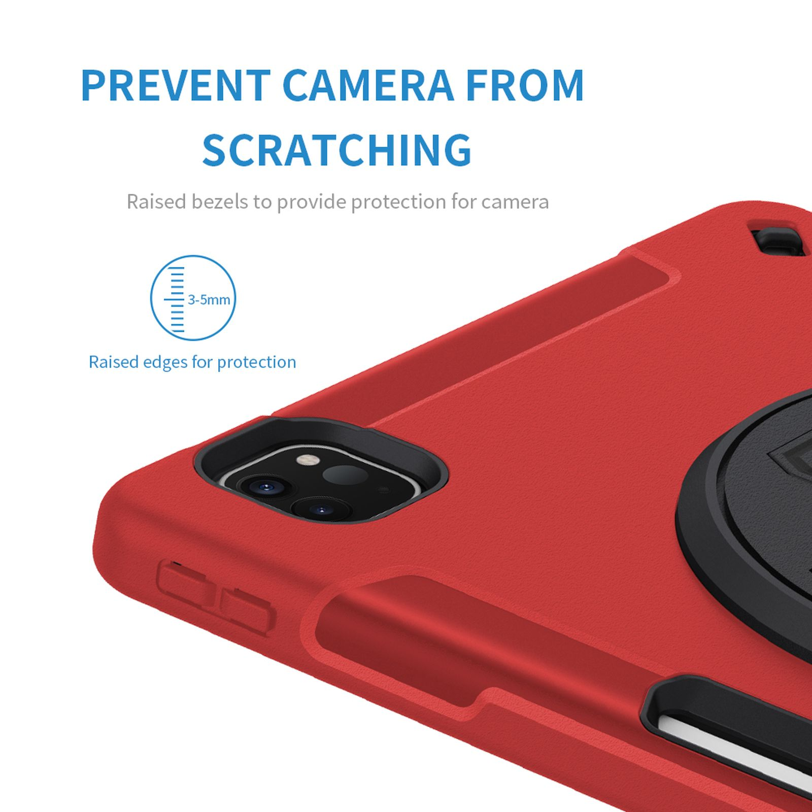 Schutzhülle Kunststoff, Rot 2020 4in1 11 für 2018 Case LOBWERK Ipad 11 Apple Bookcover Pro Zoll